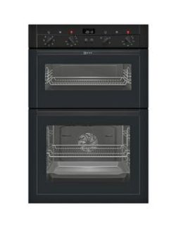Neff U14M42S3Gb Built-In Double Electric Oven - Black